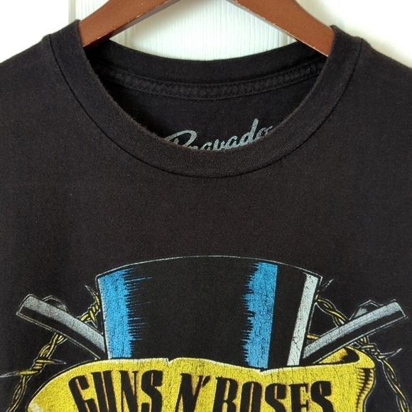 Guns N' Roses Skull Logo Graphic Short Sleeve Crewneck Band T-shirt Black XL - Picture 2 of 10